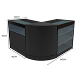 "TRITON" Set med LED-belysta Butiksmoduler CM60+K900+B900 – Svart