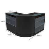 "HERA" Set med LED-belysta Butiksmoduler CM60+K900+C900 – Svart