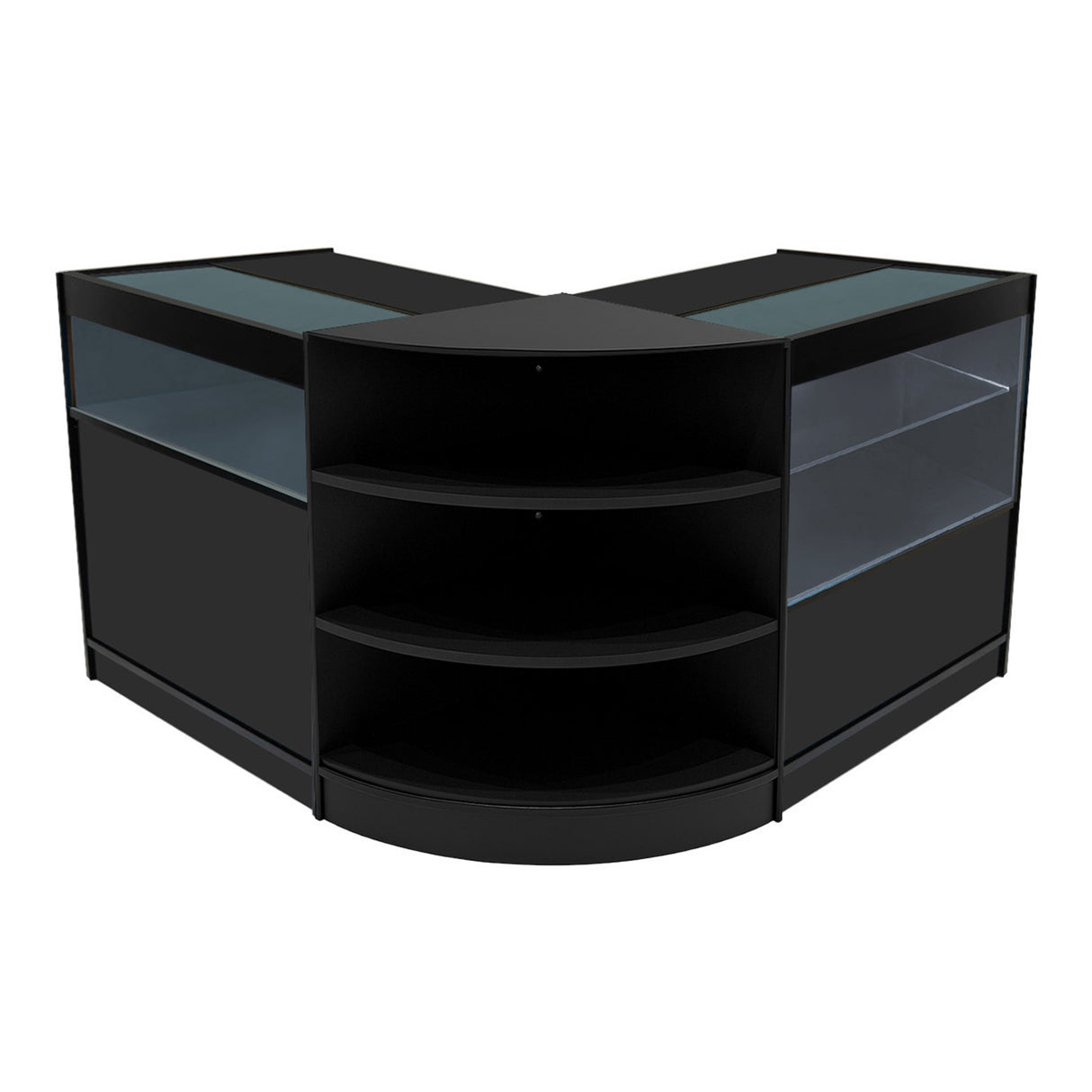 "HARMONIA" Set med LED-belysta Butiksmoduler LM60+B900+C900 – Svart