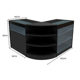 "DEMETER" Set med LED-belysta Butiksmoduler LM60+K900+B900 – Svart