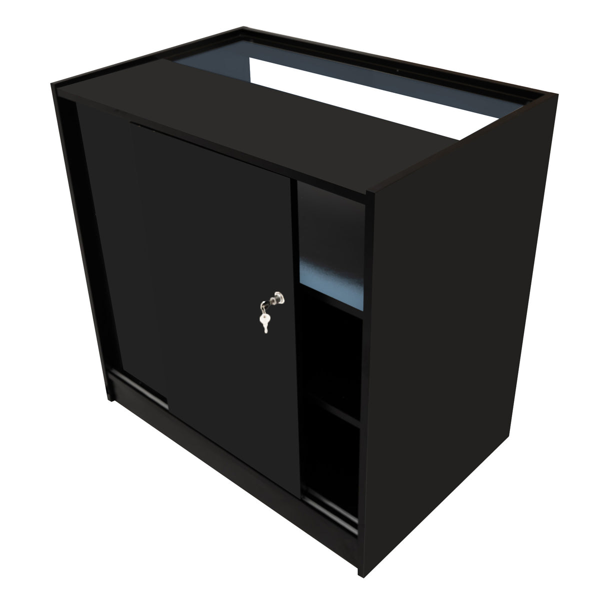 "LUNA" Set med LED-belysta Butiksmoduler CM60 + 2xB900 + TB60 – Svart