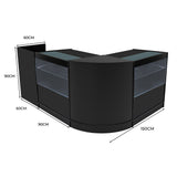 "PHOENIX" Set med LED-belysta Butiksmoduler CM60 + 2xC900 + TB60 – Svart