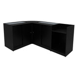 "GRAVITY" Set med LED-belysta Butiksmoduler CM60 + B900 + C900 + TB60 – Svart