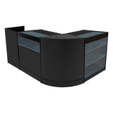 "POLARIS" Set med LED-belysta Butiksmoduler CM60 + B900 + K900 + TB60 – Svart