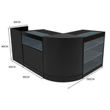 "POLARIS" Set med LED-belysta Butiksmoduler CM60 + B900 + K900 + TB60 – Svart