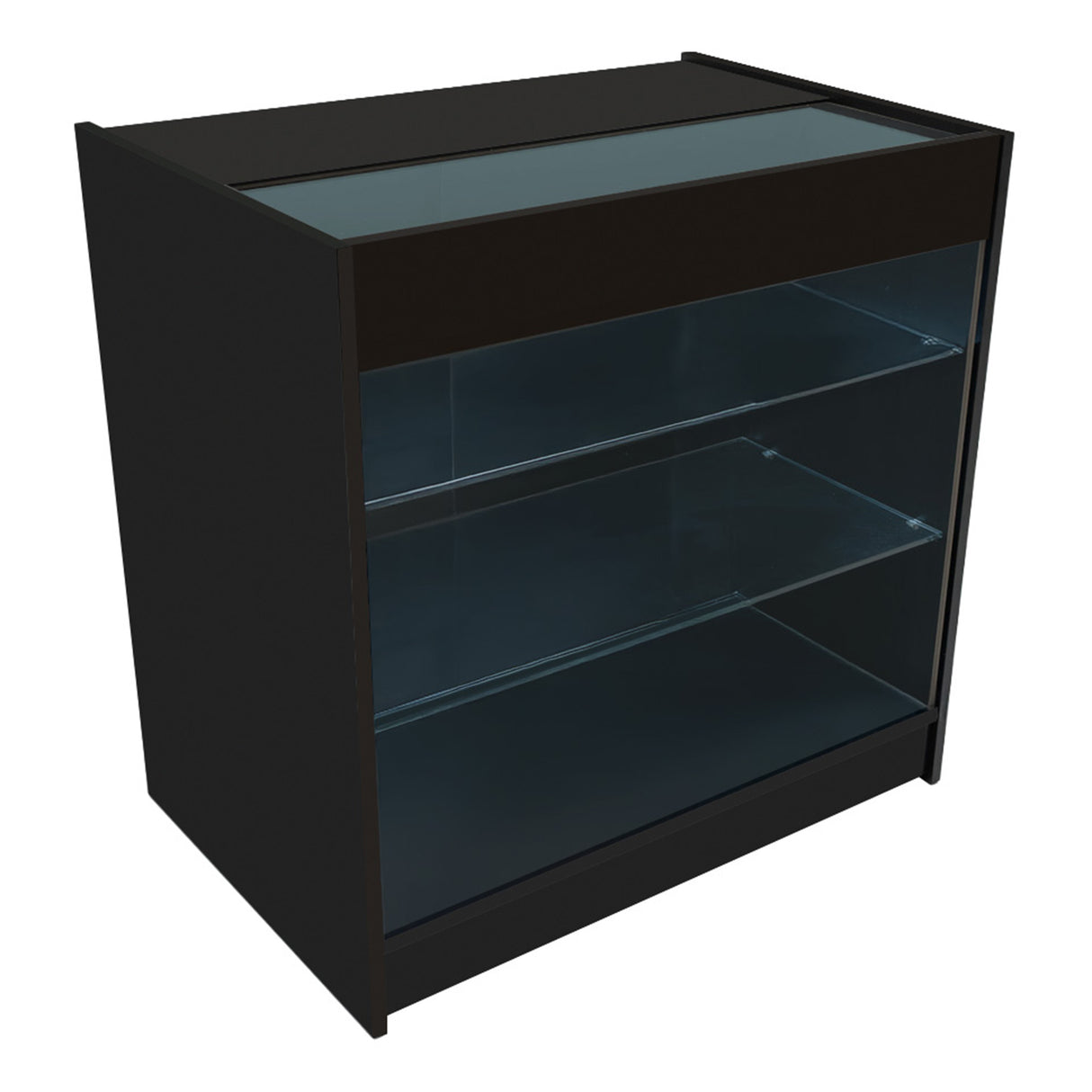 "POLARIS" Set med LED-belysta Butiksmoduler CM60 + B900 + K900 + TB60 – Svart