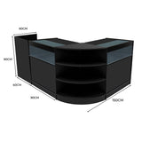 "SAGITTARIUS " Set med LED-belysta Butiksmoduler LM60 + 2xB900 + TB60 – Svart
