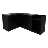 "EUROPA" Set med LED-belysta Butiksmoduler LM60 + B900 + C900 + TB60 – Svart