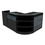 "HYPERION" Set med LED-belysta Butiksmoduler LM60 + B900 + K900 + TB60 – Svart