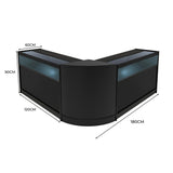 "IRIS" Set med LED-belysta Butiksmoduler CM60+ 2x B1200 – Svart