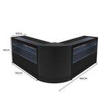 "SELENE" Set med LED-belysta Butiksmoduler CM60+ 2x C1500 – Svart