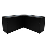 "ADONIS" Set med LED-belysta Butiksmoduler CM60+B1200+C1200 – Svart