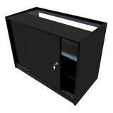 "TRITON" Set med LED-belysta Butiksmoduler CM60+K1200+B1200 – Svart
