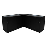 "TRITON" Set med LED-belysta Butiksmoduler CM60+K1200+B1200 – Svart