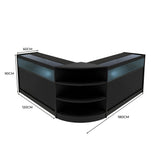 "THESEUS" Set med LED-belysta Butiksmoduler LM60+ 2x B1200 – Svart