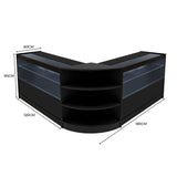 "ANDROMEDA" Set med LED-belysta Butiksmoduler LM60+ 2x C1200 – Svart