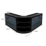 "APOLLO" Set med LED-belysta Butiksmoduler LM60+ 2x K1200 – Svart