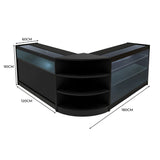 "CALLIOPE" Set med LED-belysta Butiksmoduler LM60+K1200+C1200 – Svart