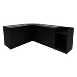 "GRAVITY" Set med LED-belysta Butiksmoduler CM60 + B1200 + C1200 + TB60 – Svart