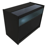 "GRAVITY" Set med LED-belysta Butiksmoduler CM60 + B1200 + C1200 + TB60 – Svart