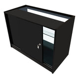 "VEGA" Set med LED-belysta Butiksmoduler CM60 + K1200 + C1200 + TB60 – Svart