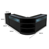 "SAGITTARIUS " Set med LED-belysta Butiksmoduler LM60 + 2xB1200 + TB60 – Svart