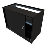 "EUROPA" Set med LED-belysta Butiksmoduler LM60 + B1200 + C1200 + TB60 – Svart