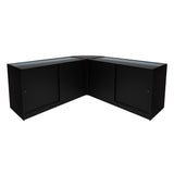 "IRIS" Set med LED-belysta Butiksmoduler CM60+ 2x B1500 – Svart