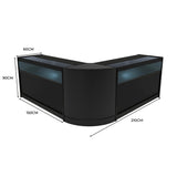 "IRIS" Set med LED-belysta Butiksmoduler CM60+ 2x B1500 – Svart
