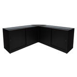 "ADONIS" Set med LED-belysta Butiksmoduler CM60+B1500+C1500 – Svart