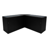 "HERA" Set med LED-belysta Butiksmoduler CM60+K1500+C1500 – Svart