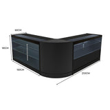 "HERA" Set med LED-belysta Butiksmoduler CM60+K1500+C1500 – Svart
