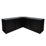 "THESEUS" Set med LED-belysta Butiksmoduler LM60+ 2x B1500 – Svart