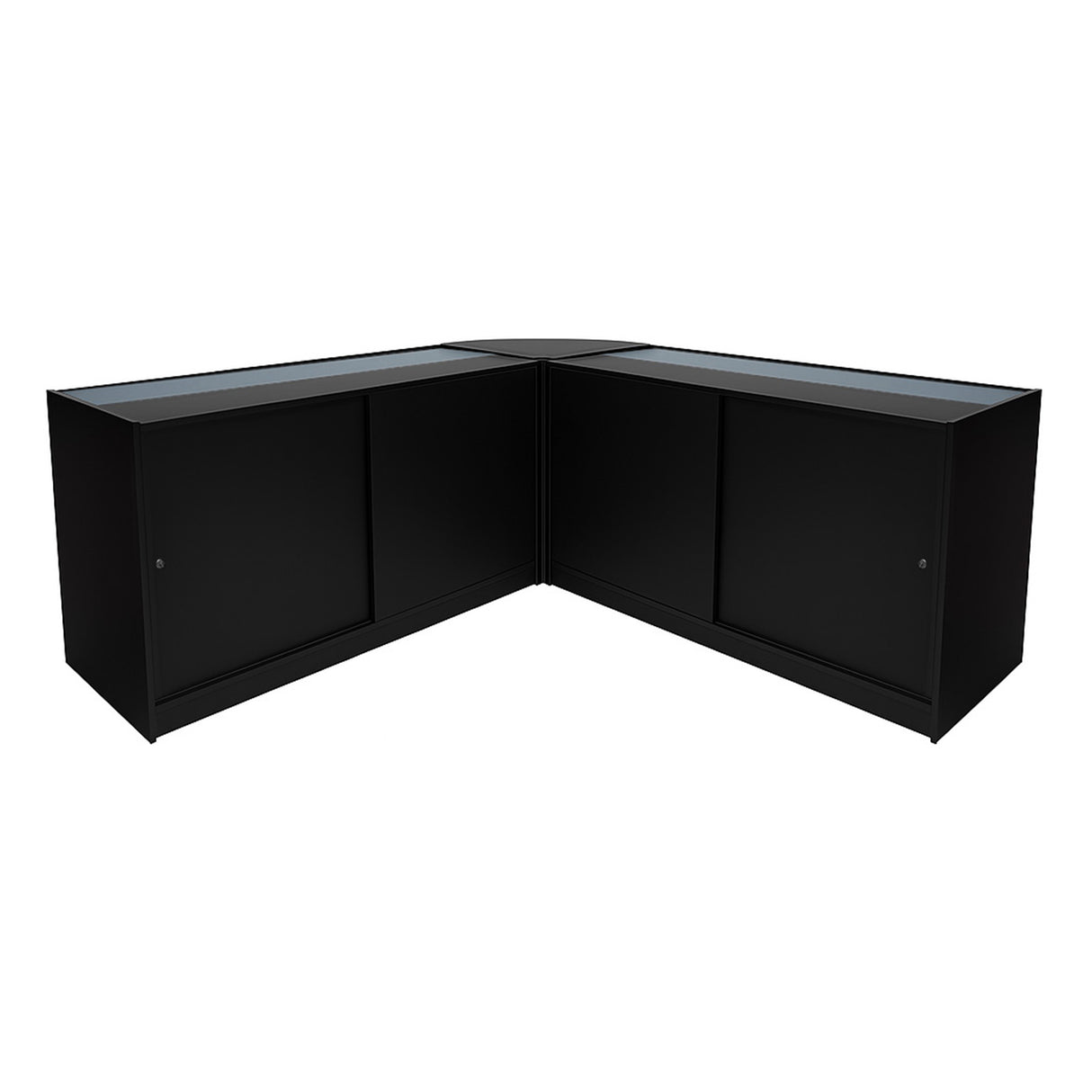 "HARMONIA" Set med LED-belysta Butiksmoduler LM60+B1500+C1500 – Svart