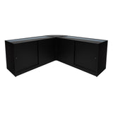 "HARMONIA" Set med LED-belysta Butiksmoduler LM60+B1500+C1500 – Svart
