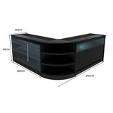 "DEMETER" Set med LED-belysta Butiksmoduler LM60+K1500+B1500 – Svart