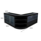 "CALLIOPE" Set med LED-belysta Butiksmoduler LM60+K1500+C1500 – Svart