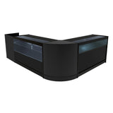 "GRAVITY" Set med LED-belysta Butiksmoduler CM60 + B1500 + C1500 + TB60 – Svart