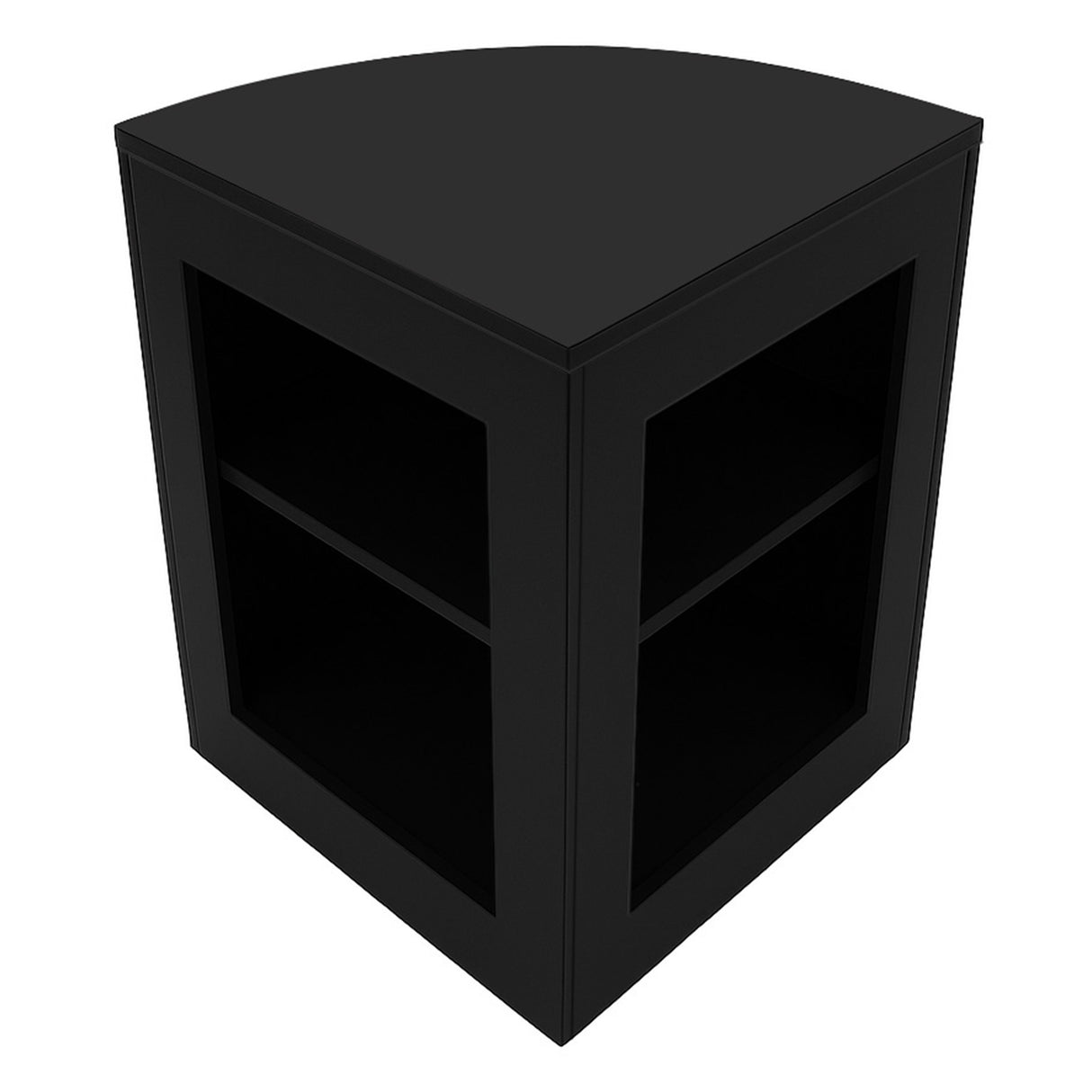 "POLARIS" Set med LED-belysta Butiksmoduler CM60 + B1500 + K1500 + TB60 – Svart