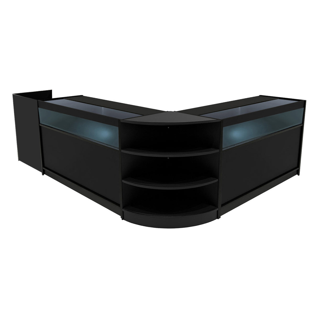 "SAGITTARIUS " Set med LED-belysta Butiksmoduler LM60 + 2xB1500 + TB60 – Svart