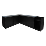 "HYPERION" Set med LED-belysta Butiksmoduler LM60 + B1500 + K1500 + TB60 – Svart