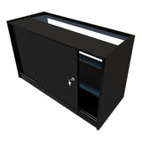 "THEIA" Set med LED-belysta Butiksmoduler LM60 + K1500 + C1500 + TB60 – Svart