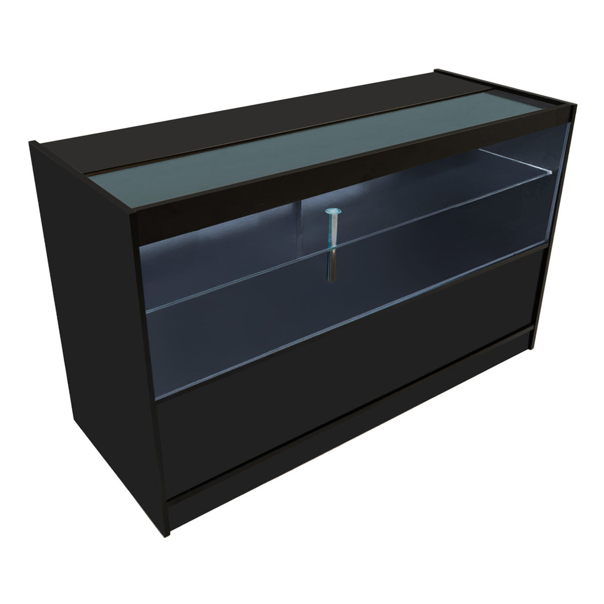 "THEIA" Set med LED-belysta Butiksmoduler LM60 + K1500 + C1500 + TB60 – Svart
