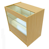 "ADONIS" Set med LED-belysta Butiksmoduler CM60+B900+C900 – Lönnfärgad finish