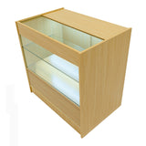 "HARMONIA" Set med LED-belysta Butiksmoduler LM60+B900+C900 – Lönnfärgad finish