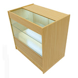 "GRAVITY" Set med LED-belysta Butiksmoduler CM60 + B900 + C900 + TB60 – Lönnfärgad finish