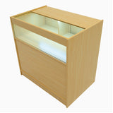 "GRAVITY" Set med LED-belysta Butiksmoduler CM60 + B900 + C900 + TB60 – Lönnfärgad finish