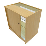 "VEGA" Set med LED-belysta Butiksmoduler CM60 + K900 + C900 + TB60 – Lönnfärgad finish