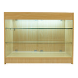 "ARIES" Set med LED-belysta Butiksmoduler CM60 + 2xK1200 + TB60 – Lönnfärgad finish
