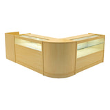 "GRAVITY" Set med LED-belysta Butiksmoduler CM60 + B1200 + C1200 + TB60 – Lönnfärgad finish